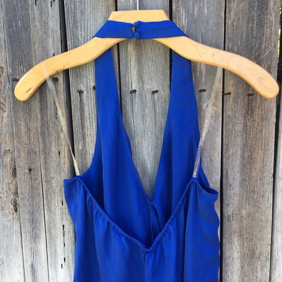 NWT Parker Wales Halter Top Silk Blue M - Picture 11 of 16